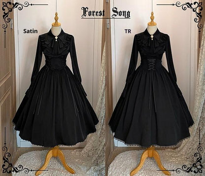 Forest Song - Astris - Classic Lolita SK Double-sided Wearing Fishbone Skirt
