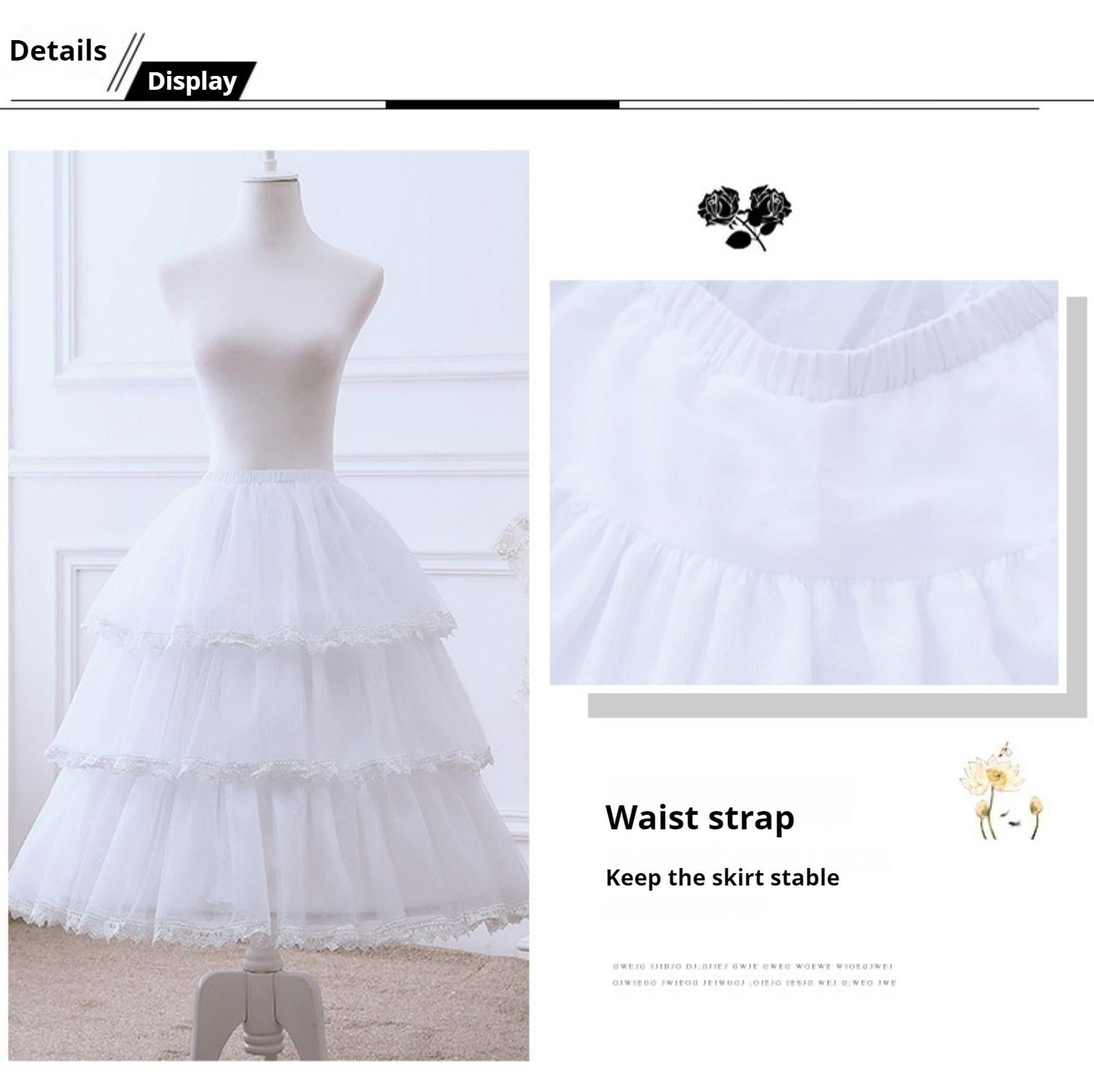 Motadalu - Magic Petticoat - Wedding Lolita Petticoat Violence Fishbone Lolita Petticoat