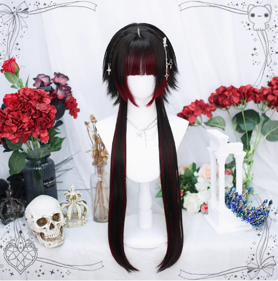 Dalao Home - Moon Night - Lolita Highlights Bang Short Wigs