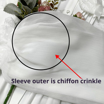 DMFS Lolita - Sweet Lolita Blouse Double-layered Puff Sleeves Lolita Shirt