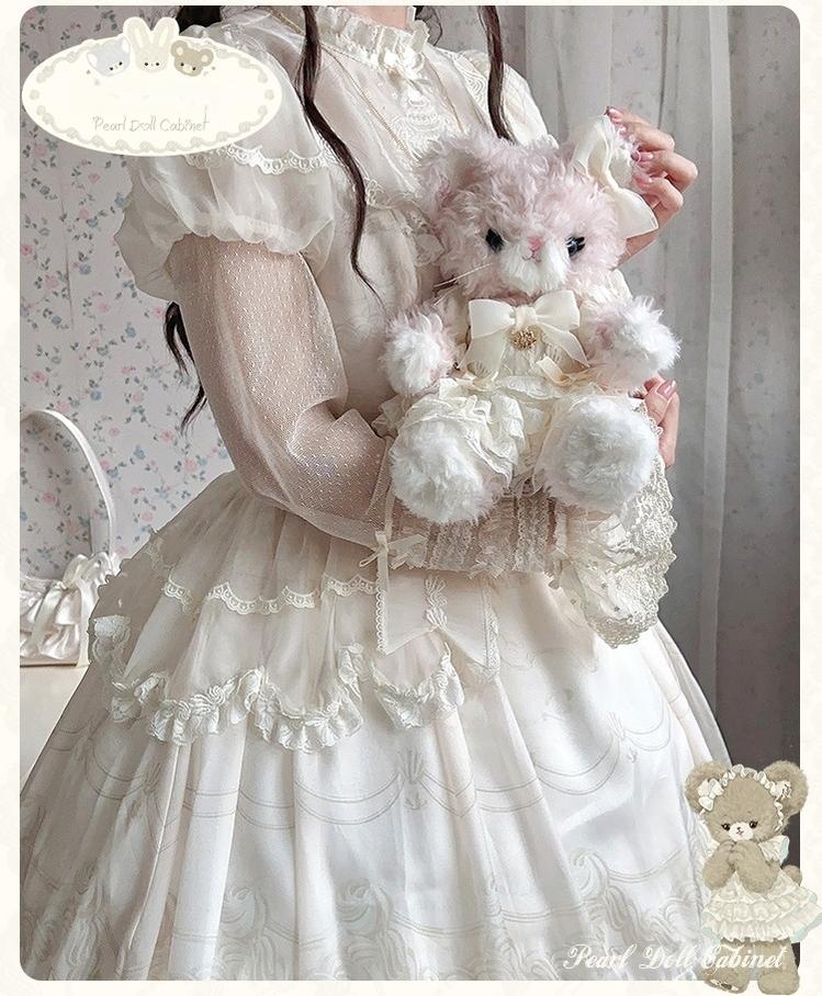 Mademoiselle Pearl - Pearl Doll Cabinet - Kawaii Lolita Plush Doll Bag with Outfit