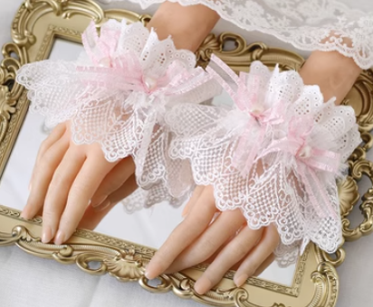 Xiaogui - Mood Limited Pink - Kawaii Lolita Lace Headdress Accessories