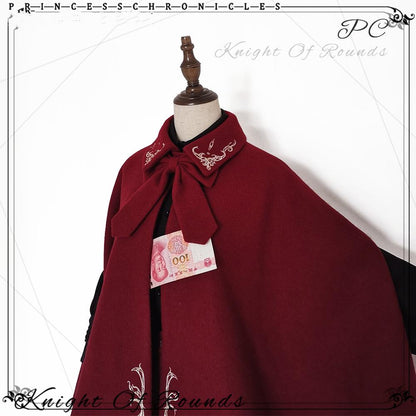 Princess Chronicles - Medieval Ouji Lolita Embroidered Cape