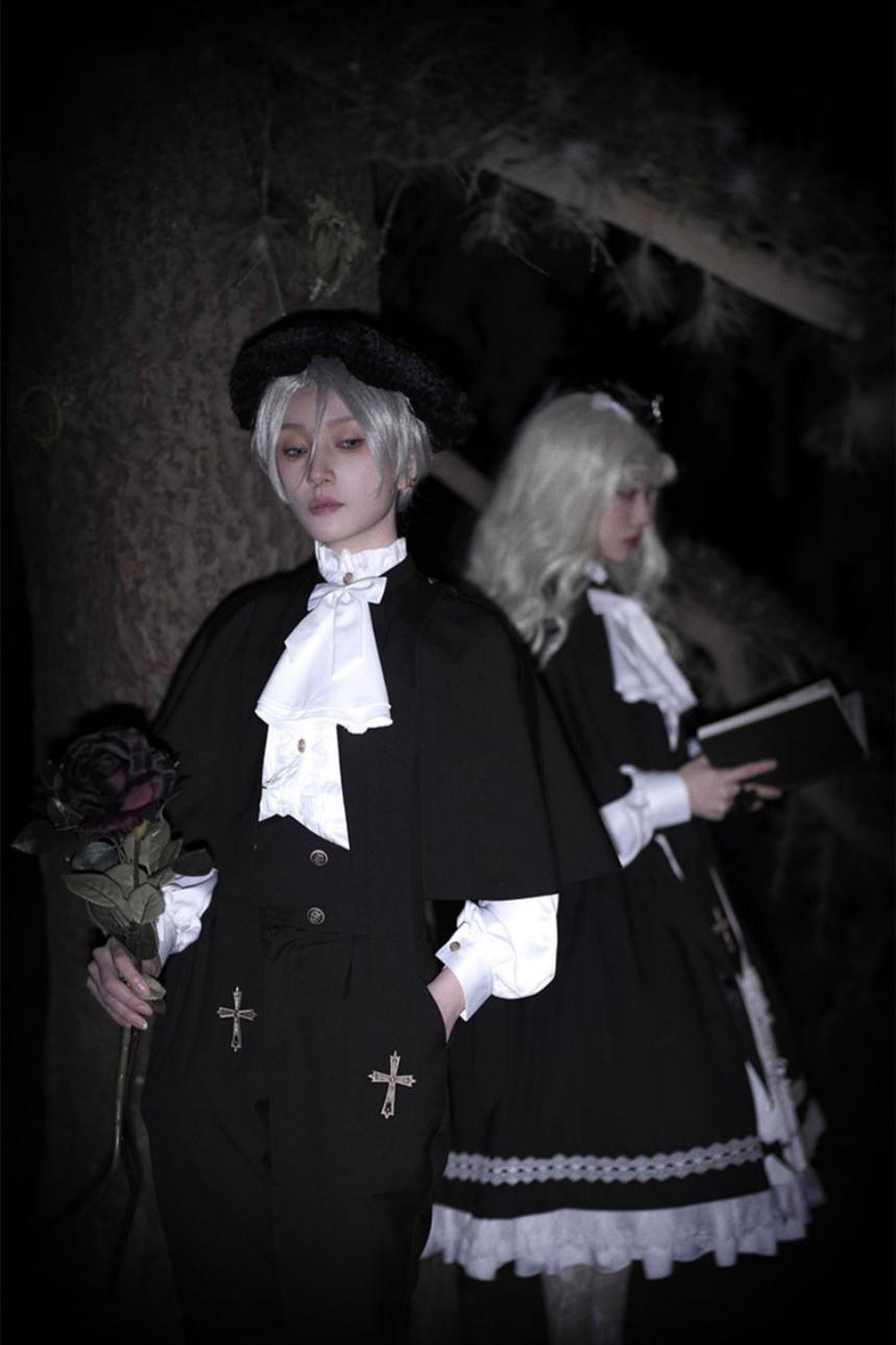 CastleToo - Holy Academy - Gothic Lolita Prince Skirt Set