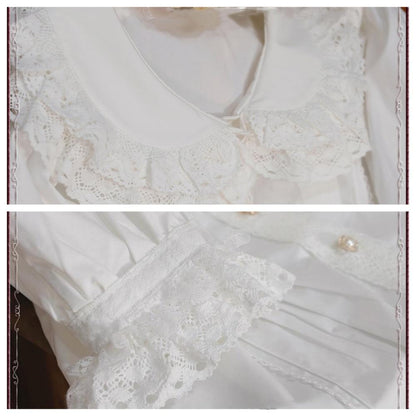 Tiny Garden - Antique Doll - Kawaii Cotton Lolita Blouse