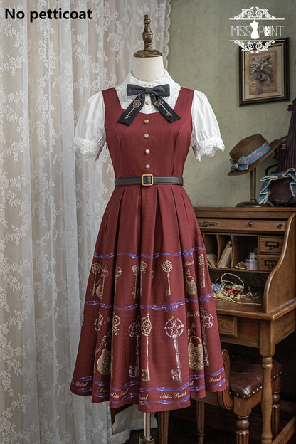 Miss Point - Antique Key - Elegant Lolita JSK Retro Lolita Dress