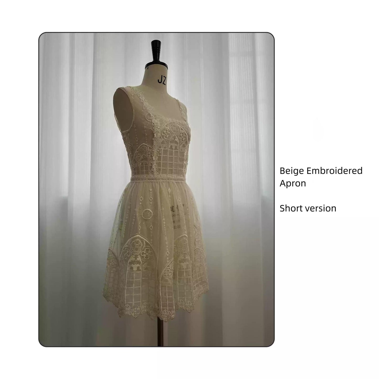 SUSIN - Night Traveler - Classic and Elegant Gothic Dress with Colorful Window Prints