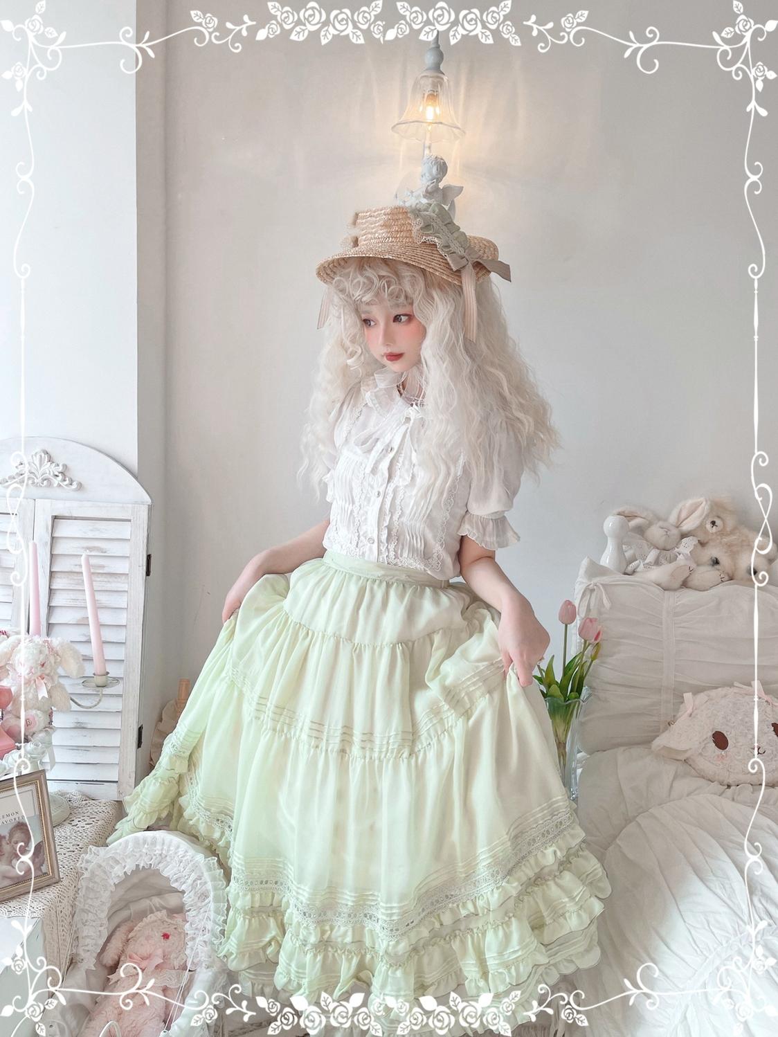 Tiny Garden - Swallowtail Butterfly - Elegant Lolita Salopette Multicolors