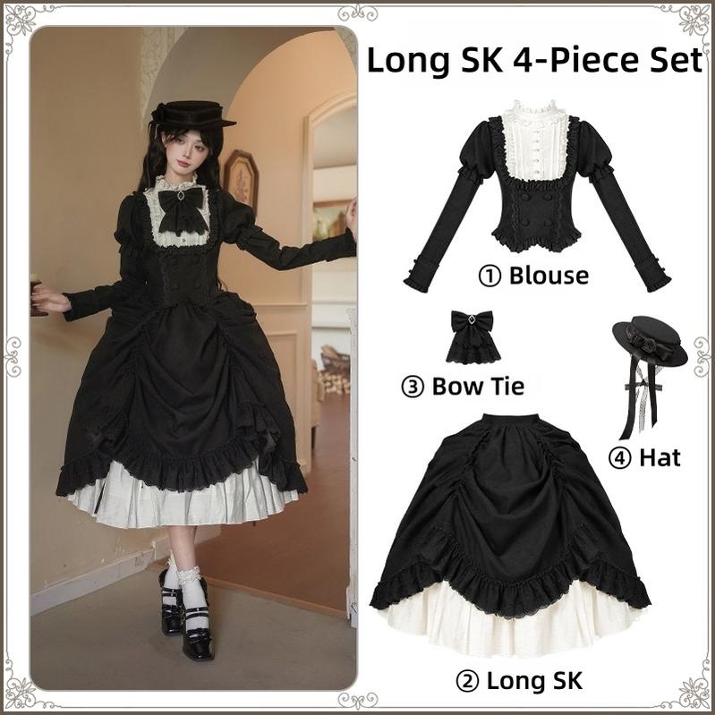 With PUJI - Fog City Time Difference - Classic Lolita SK & Blouse Suit