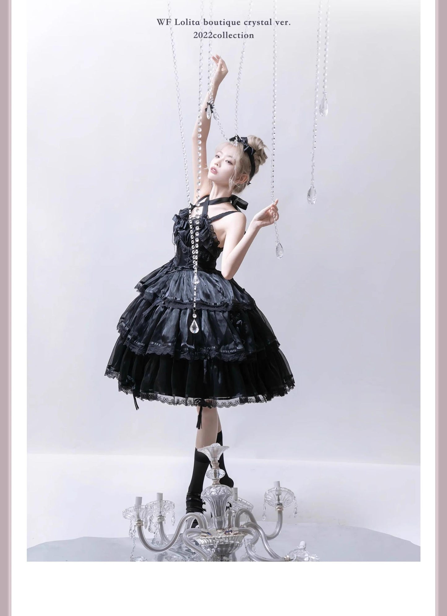 MEEKWIND - Miss Flora - Light Bridal Lolita Dress Gauze OP and JSK