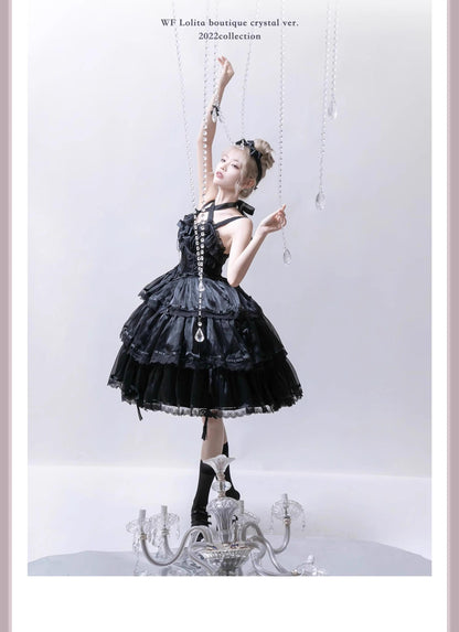 MEEKWIND - Miss Flora - Light Bridal Lolita Dress Gauze OP and JSK