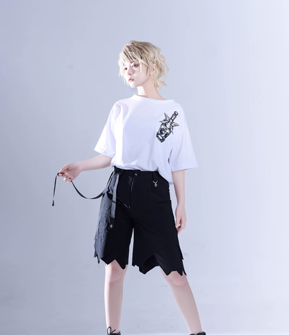 Princess Chronicles - Ouji Lolita White Short Sleeve Shirt