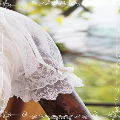 Tiny Garden - Summer Refreshment - Elegant Lolita Summer Lace A-line Neckline Blouse