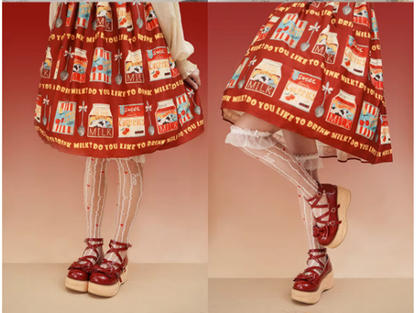 MODO - Sweet Lolita Round-Toe Platform Shoes