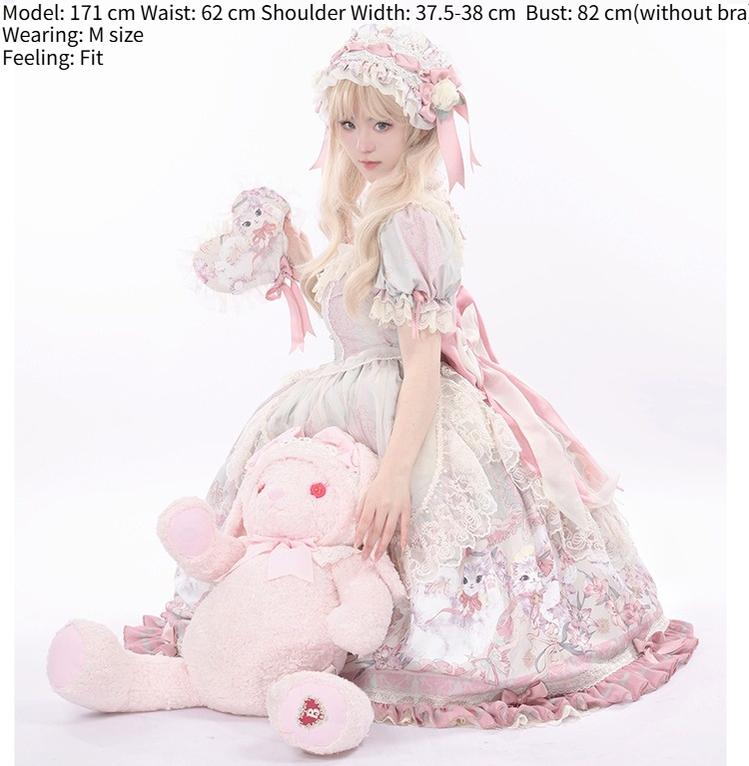 Bolero - Liliana Cat - Sweet Lolita Gorgeous OP Dress with Soft Lace & Organza