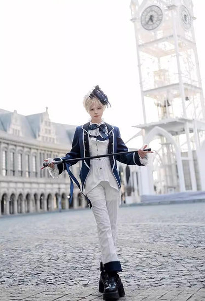 CastleToo - Coffin of Pilgrimage - Medieval European Ouji Lolita Shirt & Pants Suit