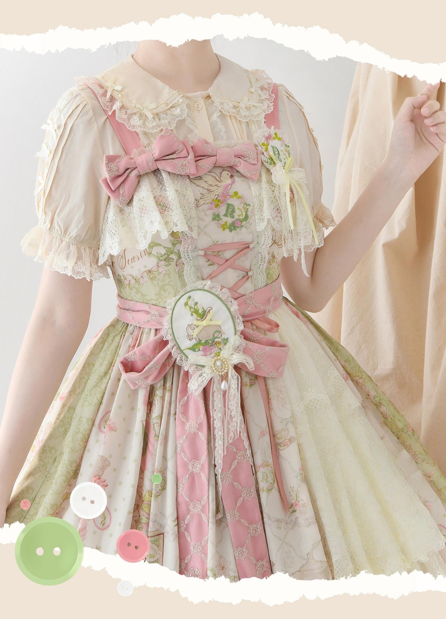 DMFS Lolita - Lanxin Shirt - Cotton Sweet Lolita Lace Blouse