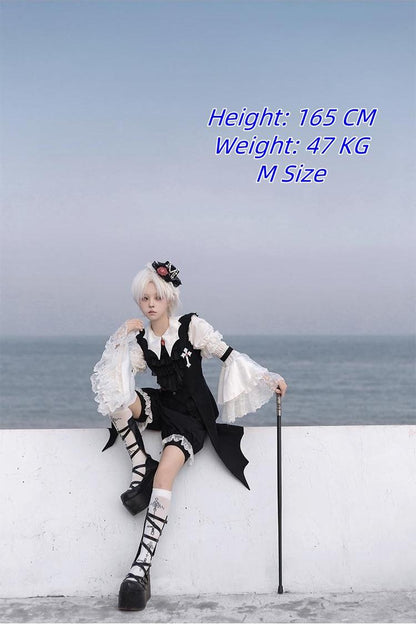 CastleToo - Night Rose - Elegant Ouji Lolita Suits, JSK / Shorts