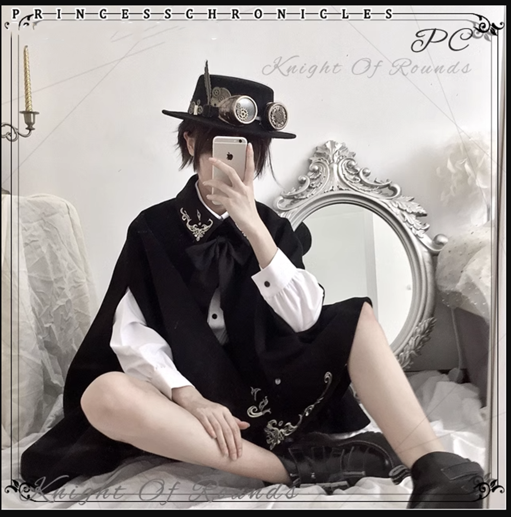 Princess Chronicles - Medieval Ouji Lolita Embroidered Cape