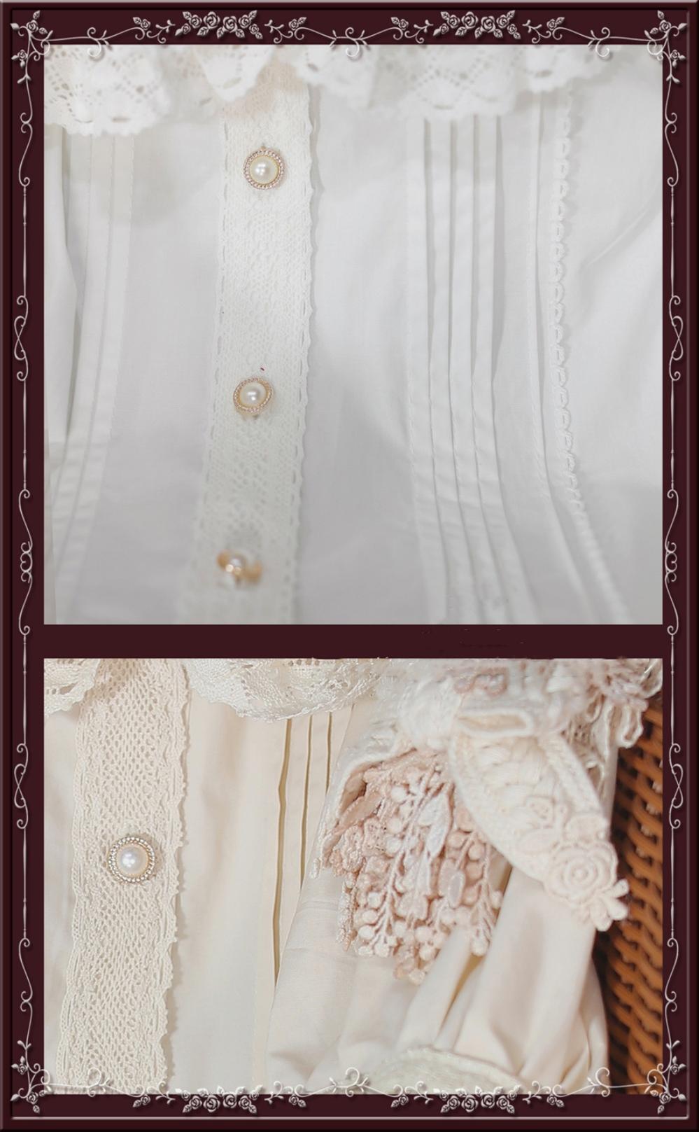 Tiny Garden - Antique Doll - Kawaii Cotton Lolita Blouse