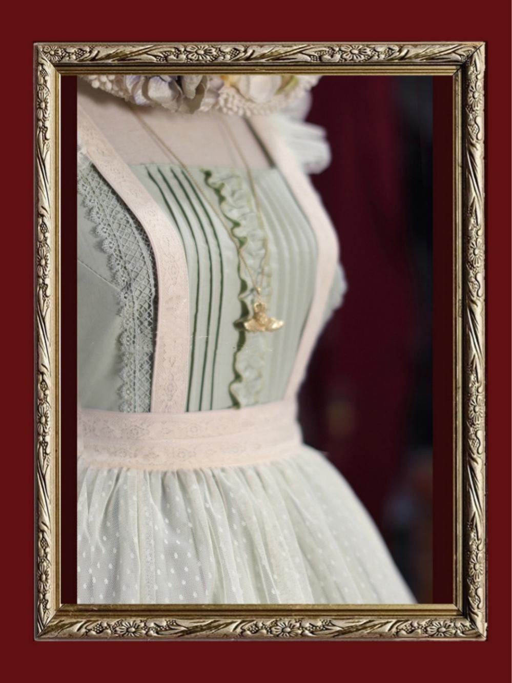 Tiny Garden - Nocturne Reminiscence - Elegant Lolita JSK Dress Multi-Wear Apron Dress Set