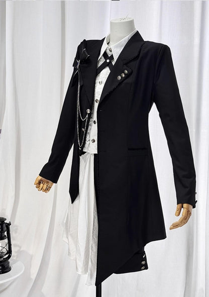 CastleToo - Black Tea Concerto - Ouji Lolita Outfit, Long Vest & Jacket