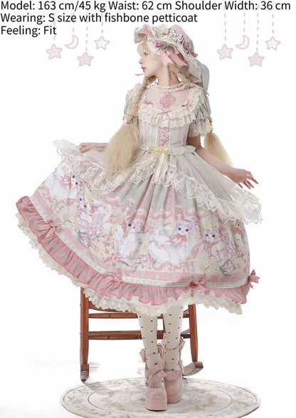 Bolero - Liliana Cat - Sweet Lolita Gorgeous OP Dress with Soft Lace & Organza