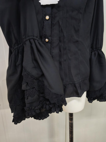 Yilia - Retro Princess Long Sleeve Lolita Blouse