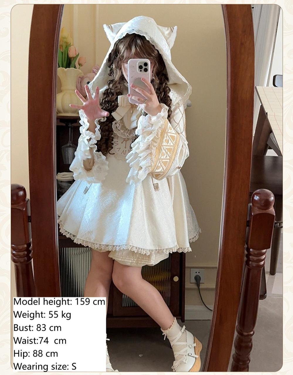 LizBird - Reincarnation of Time - Elegant Lolita OP Set with Waist-Cinching and A-Line Styles