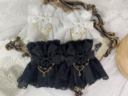 Sweet Jelly Lolita - Double Layer Lace Cuffs Elegant Lolita Gloves