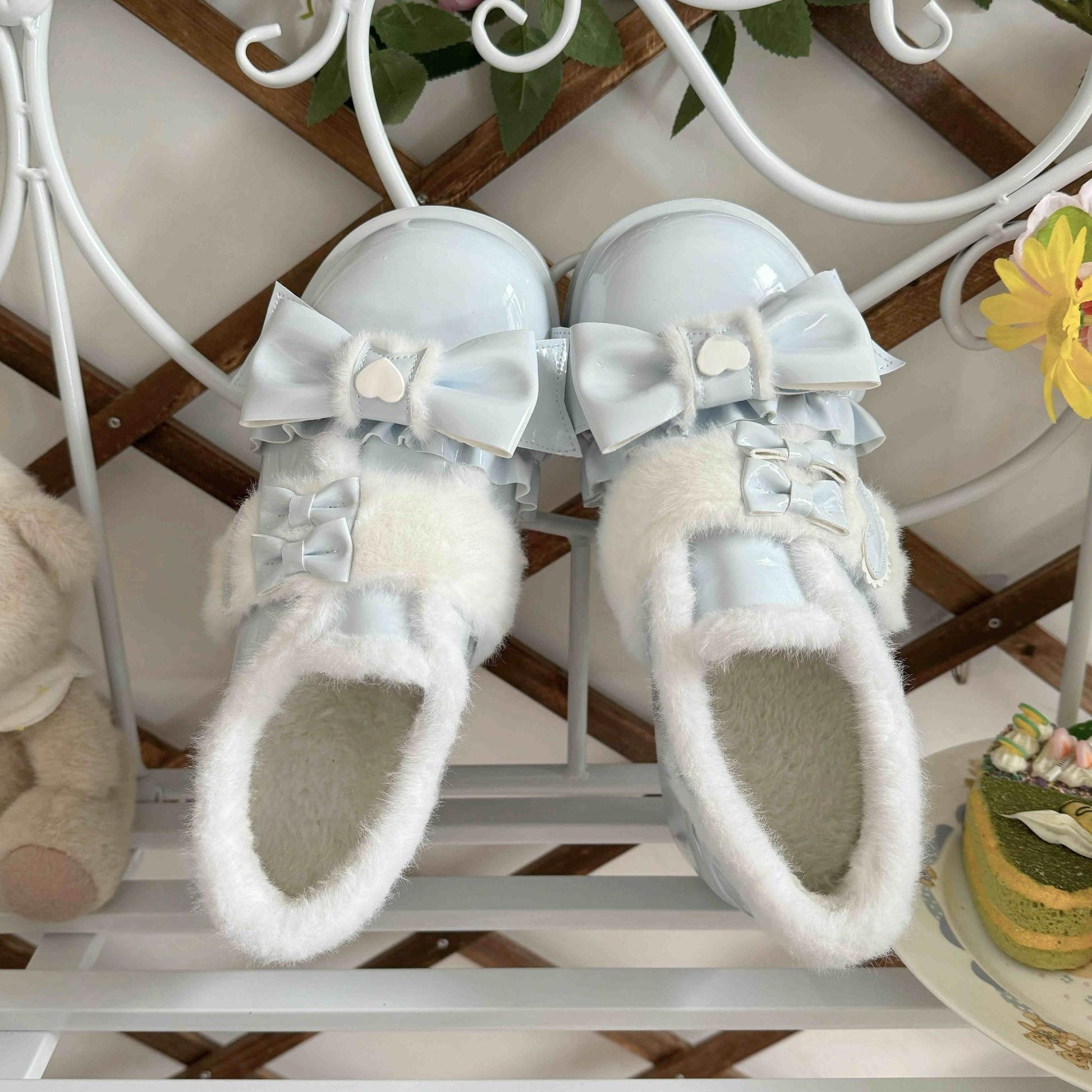Puyuemeng - Cozy Cake - Winter Warm-lined Sweet Lolita Platform Shoes