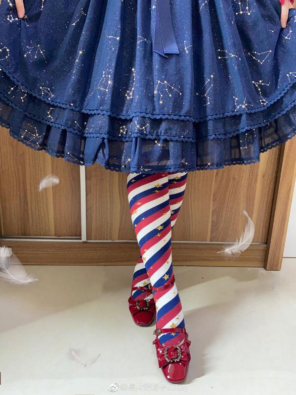 Yukine's Box - Macaron Lolita Cute Stripe Socks