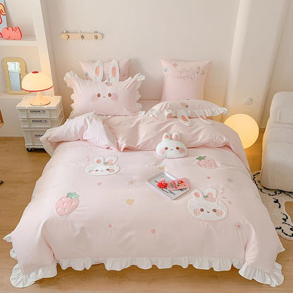 MiLL - Kawaii Lolita Rabbit Print Bedding Lolita Bedroom Set