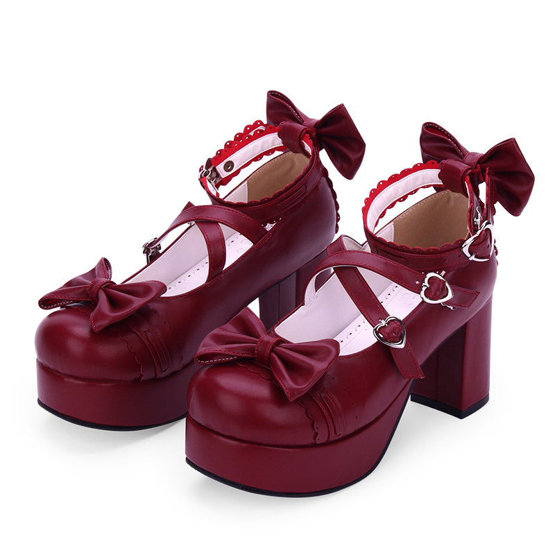 Angelic imprint - Sweet Lolita Heels Shoes Princess Tea Party Low Cut Shoes