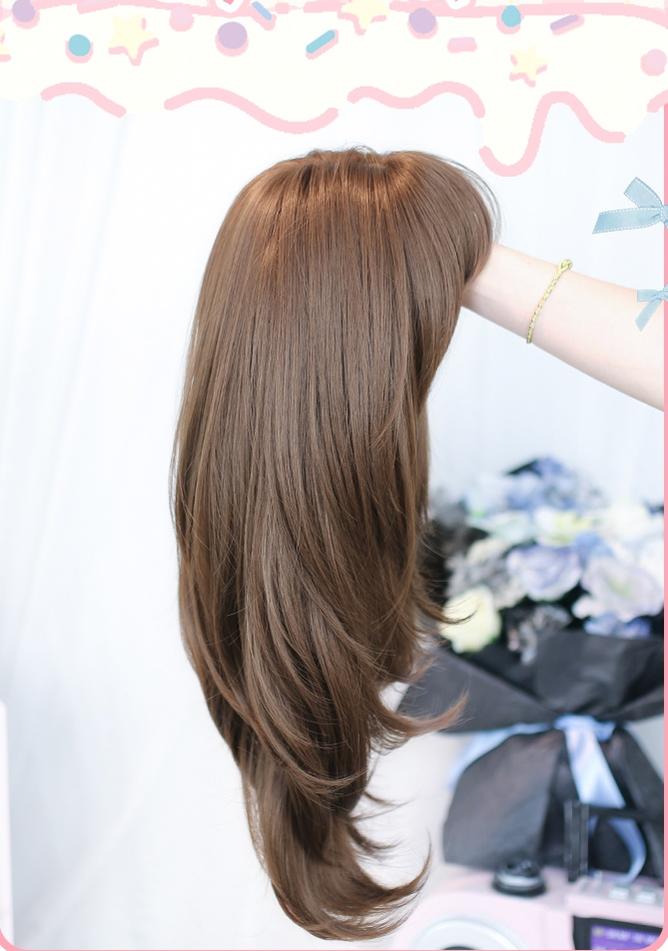 Dalao Home - Daily Lolita Solid Wig, Layered Haircut