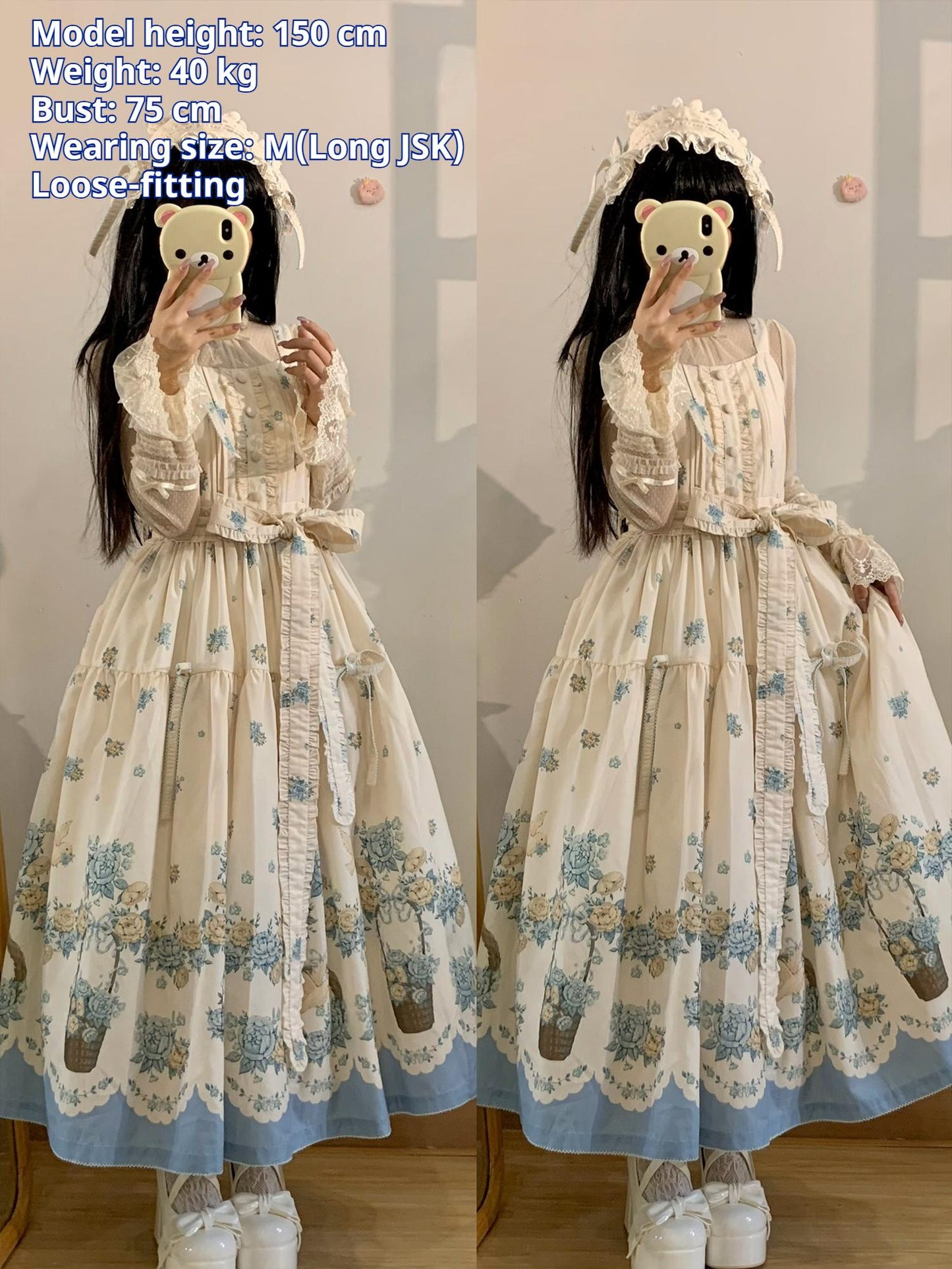 DreamWhale - Floral and Bird Series - Classic Lolita JSK Suit Floral Print Dress