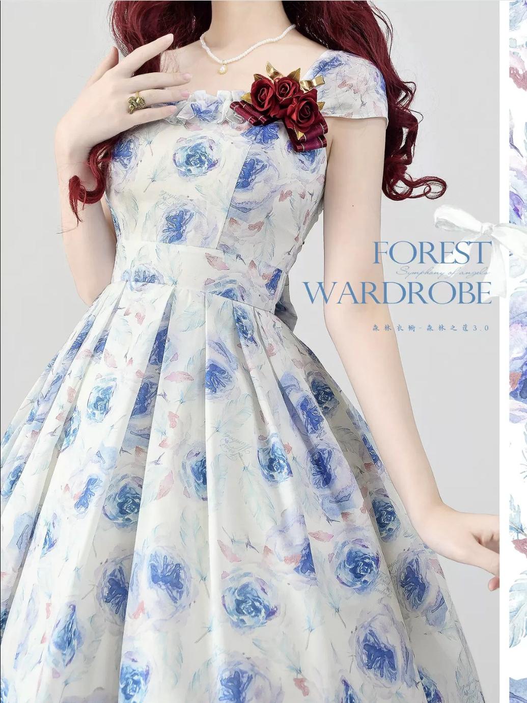 Forest Wardrobe - Forest Basket 3.0 - Vintage Lolita JSK Dress for Summer