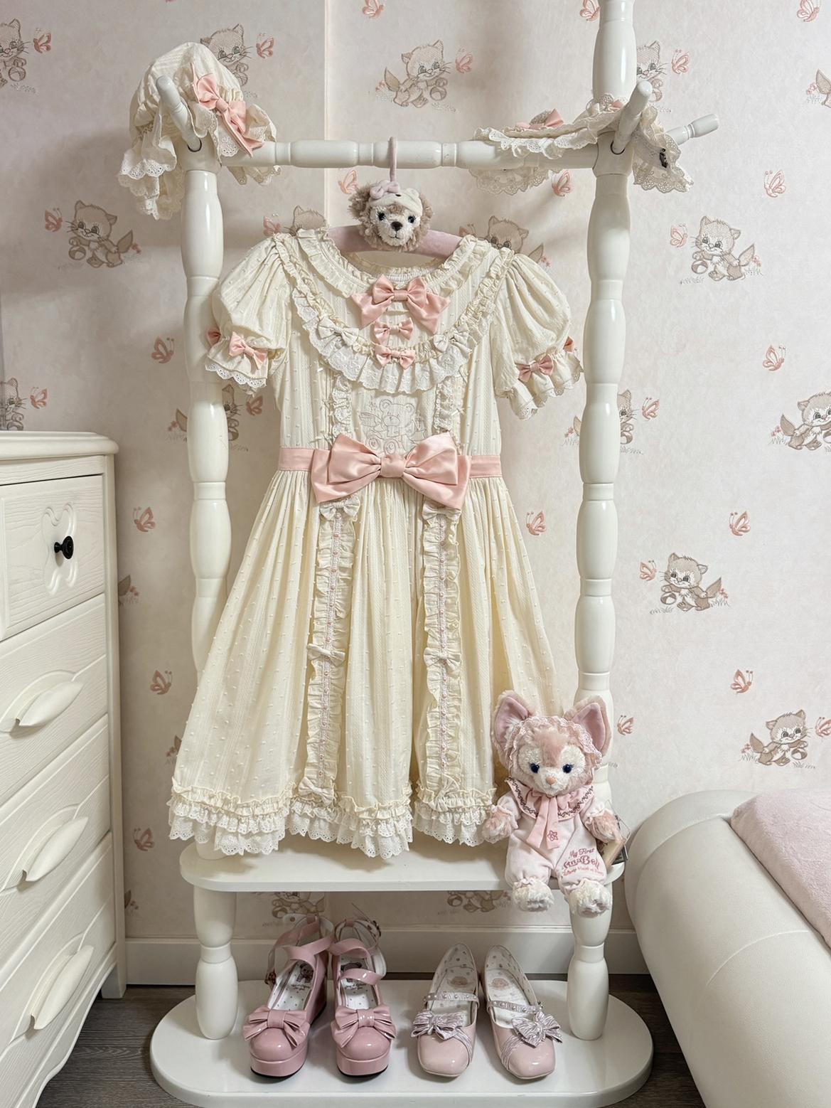 Seventeen Girls - Vintage Sweet Bear - Sweet Lolita OP Fullset Lolita Headdress