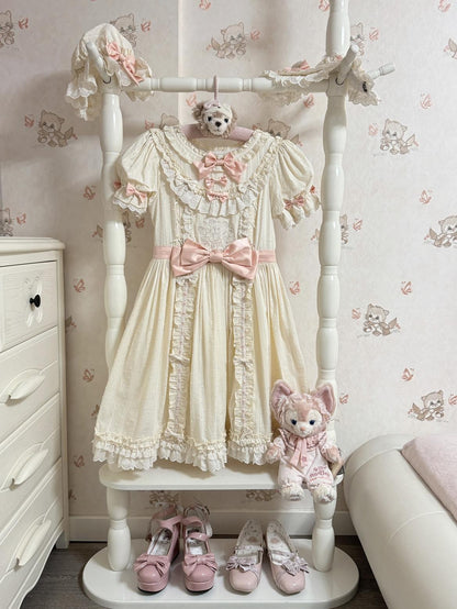 Seventeen Girls - Vintage Sweet Bear - Sweet Lolita OP Fullset Lolita Headdress