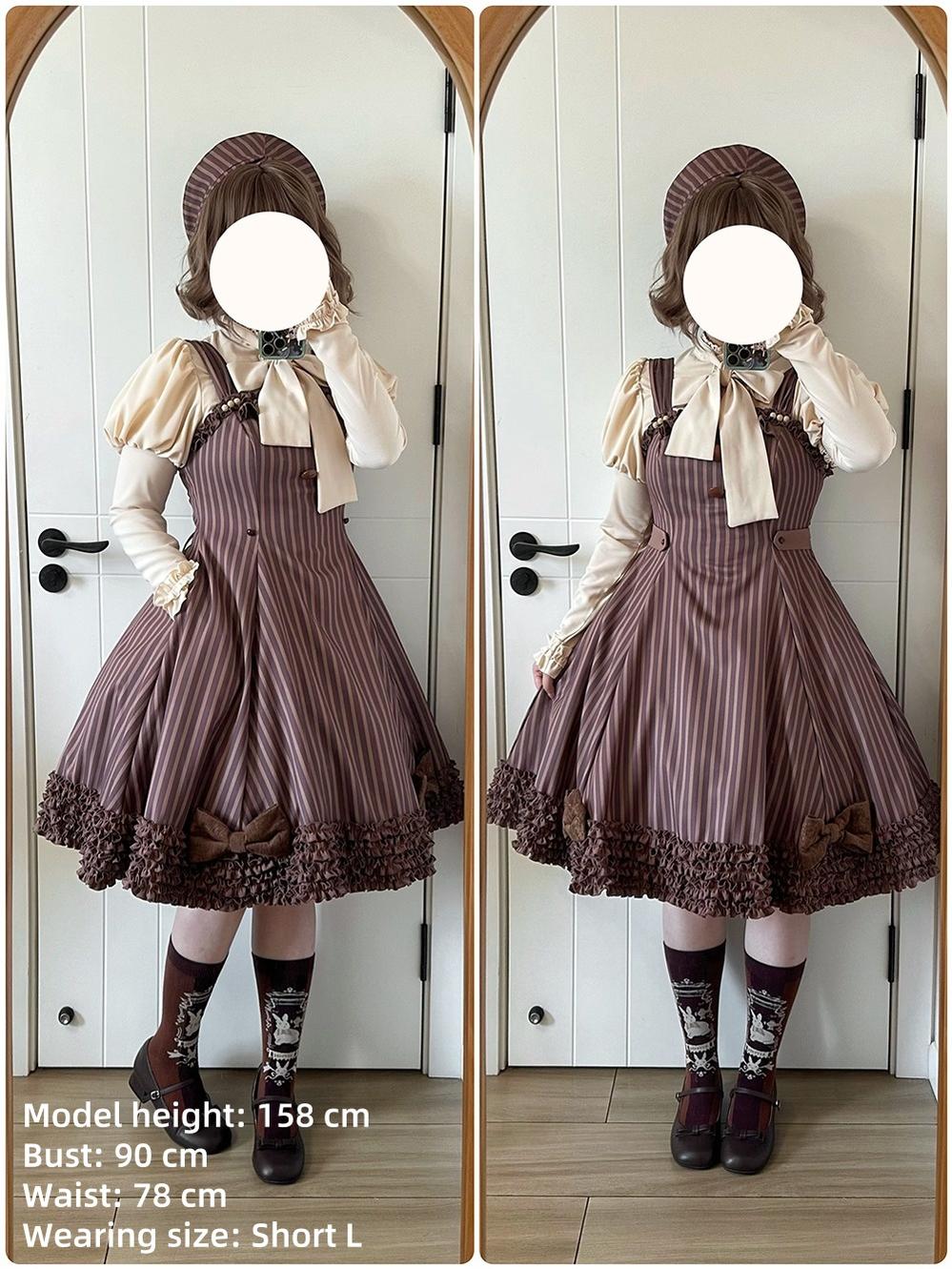 Miss Point - Classic Lolita JSK Customized Stripe Lolita Dress