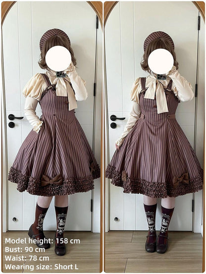 Miss Point - Classic Lolita JSK Customized Stripe Lolita Dress