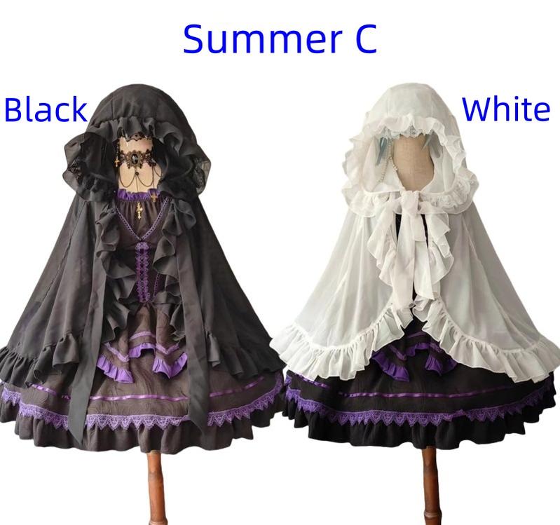 Teddy Bear - Sheer Lolita Cardigan Long Sleeve Lolita Cape Rabbit Ear