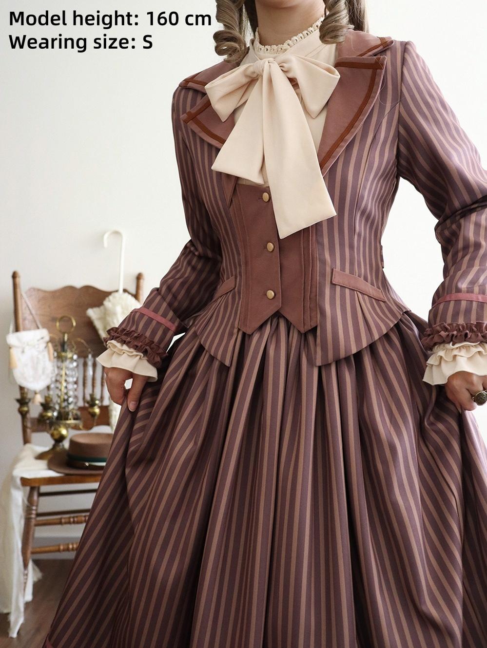 Miss Point - Classical Chocolate - Classic Lolita Blouse Customized Reteo Lolita Shirt