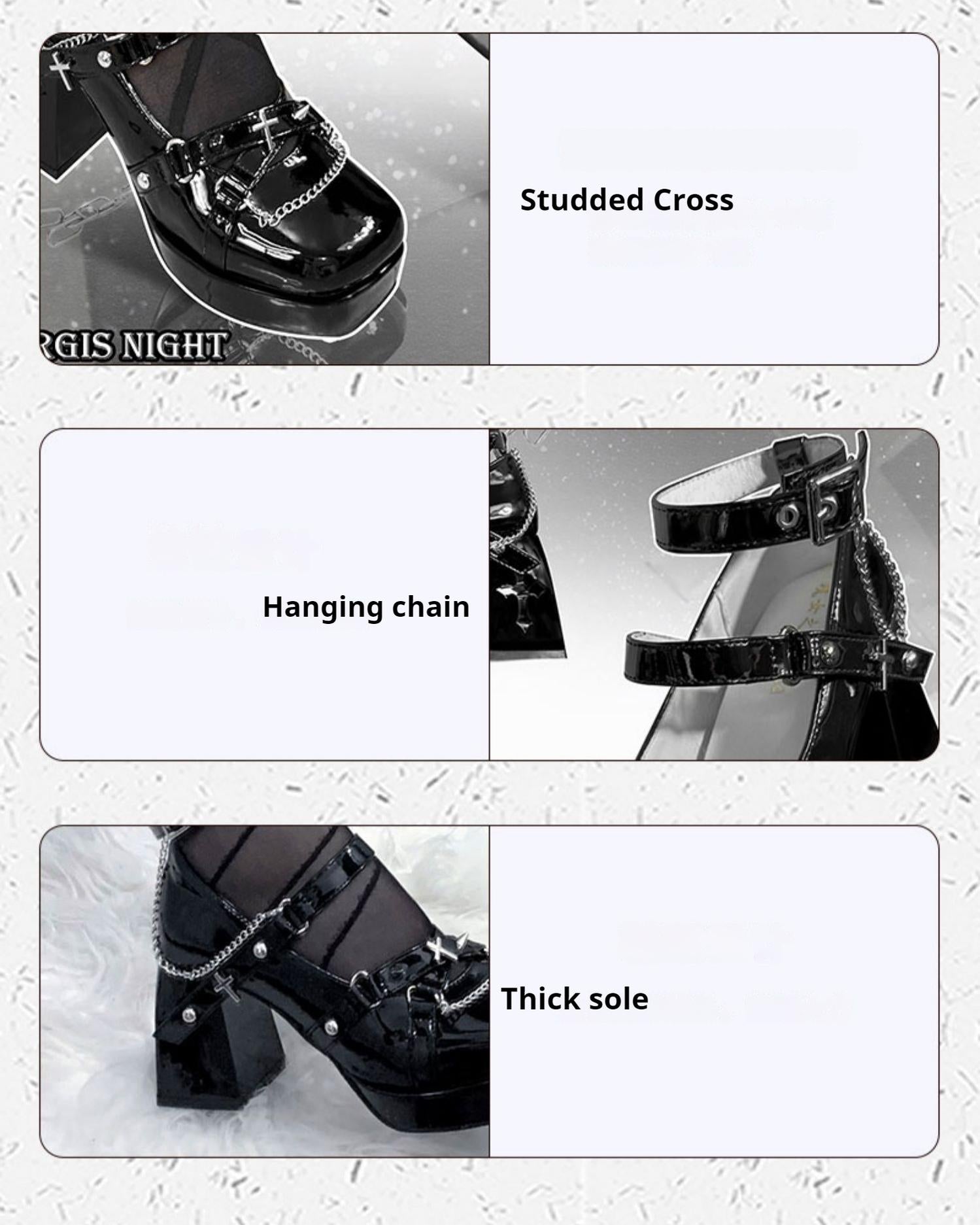 Witch's Night - Punk Lolita Heels Y2K Elegant Lolita Shoes