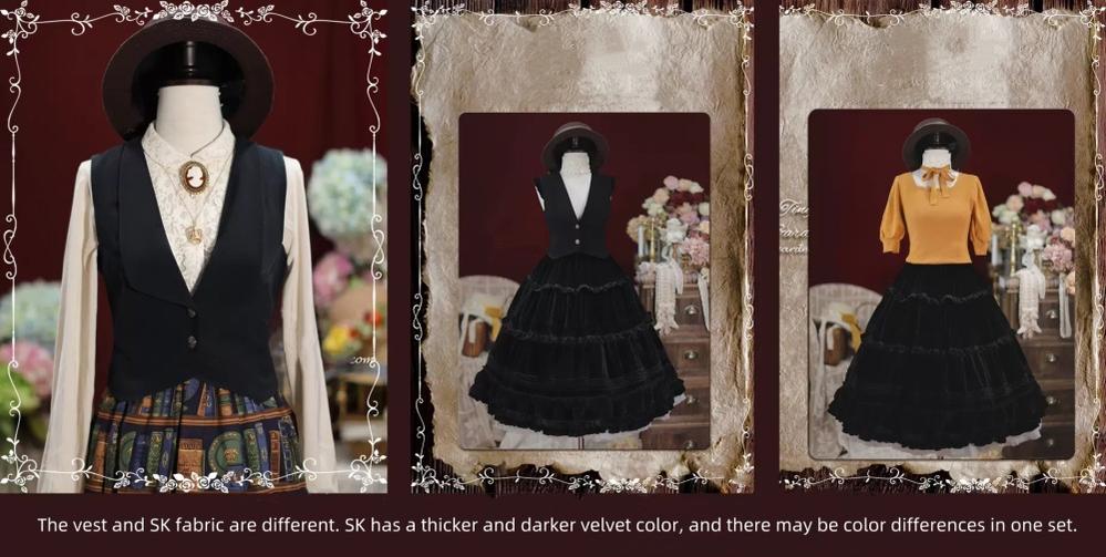 Tiny Garden - Old Love Songs - Lolita Elegant Vintage SK and Waistcoat