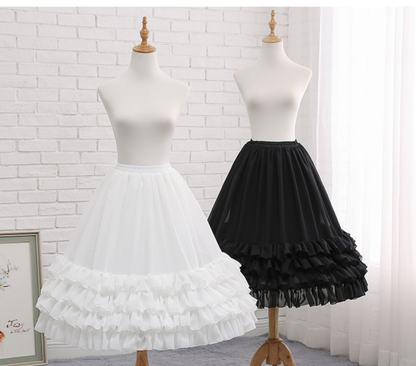Manyiluo - Elegant Lolita A-type Carmen Adjustable Hoop Petticoat
