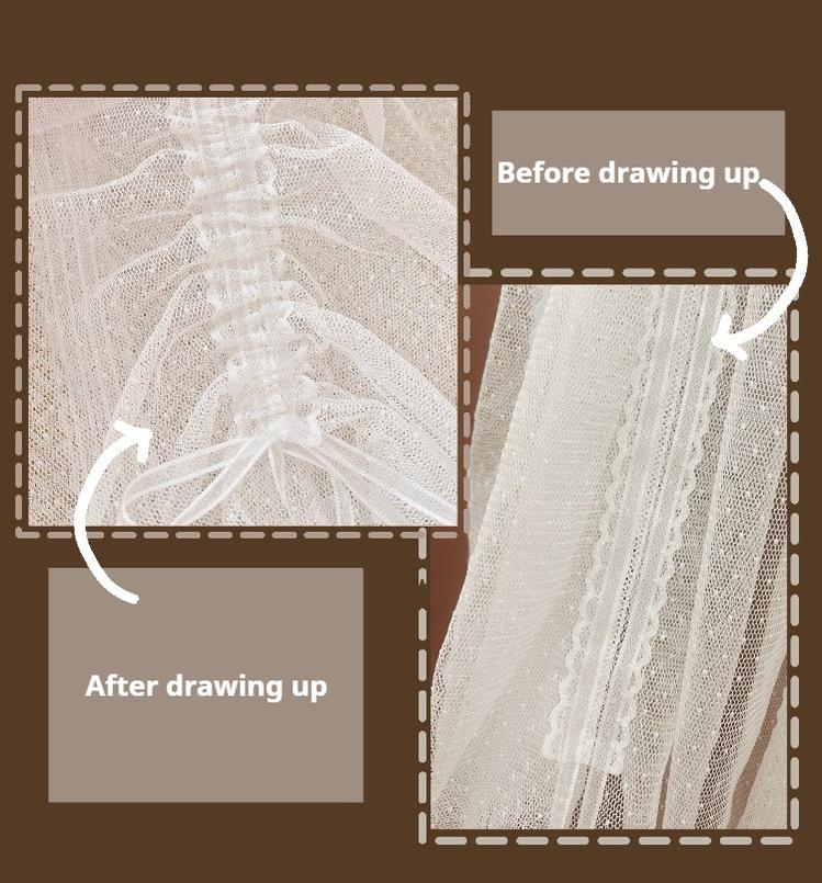 ThinkFly - Pleated Heart - Elegant Lolita Petticoat with Dotted Gauze Hem