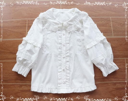 Tiny Garden - Robin - Kawaii Lolita Cotton Blouse