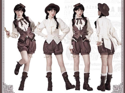 With PUJI - Ouji Lolita Shirt Bust-supporting JSK Dress