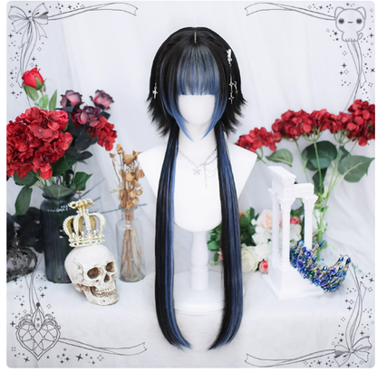 Dalao Home - Moon Night - Lolita Highlights Bang Short Wigs